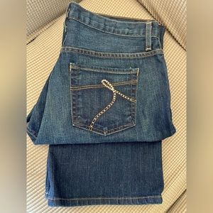 Karen Kane bootcut denim jeans.